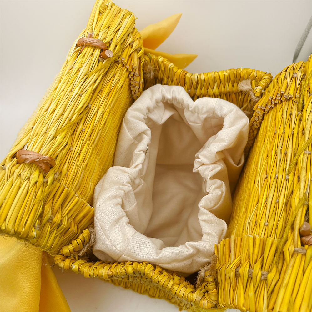 Amélia Bow Handbag - Rye Line