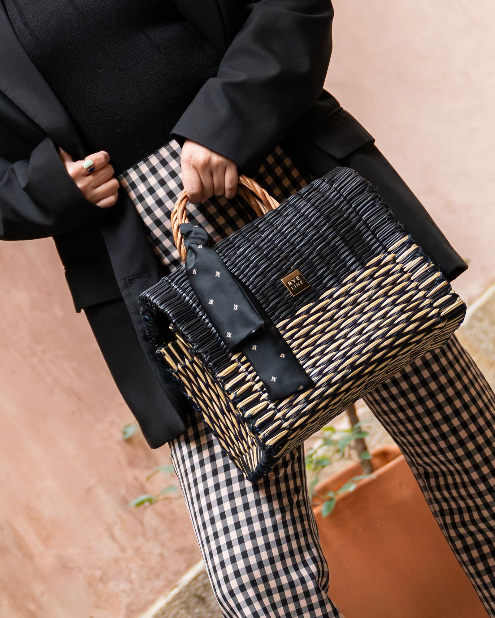 Camille Handbag - Rye Line