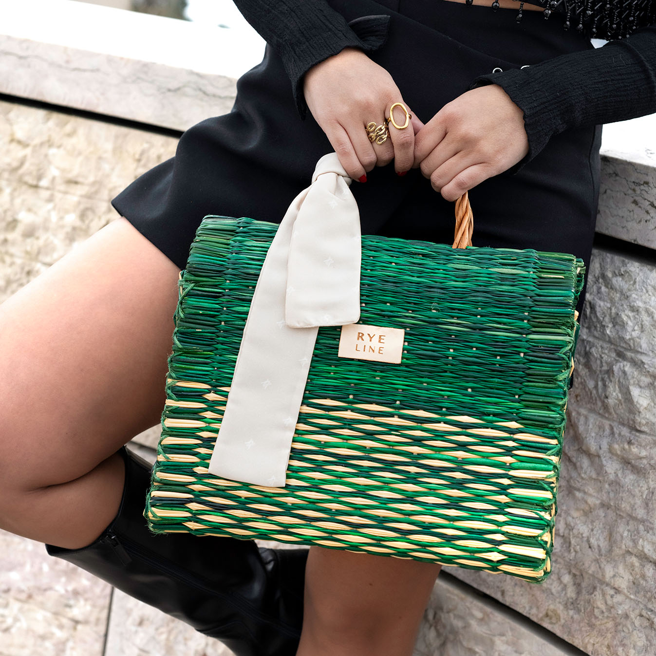 Camille Handbag - Rye Line